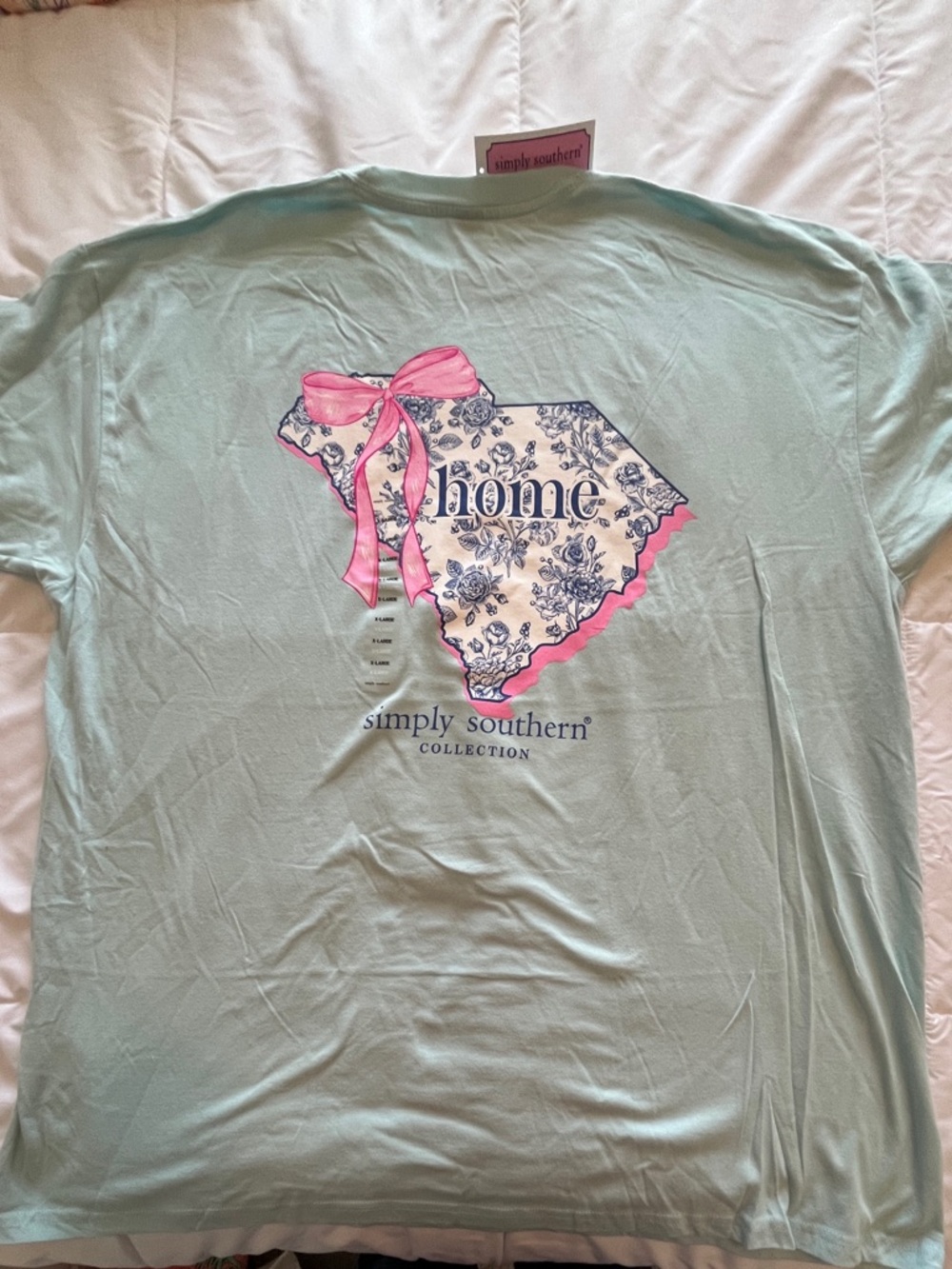 Simply Southern Light Blue South Carolina Home. Size XLarge
